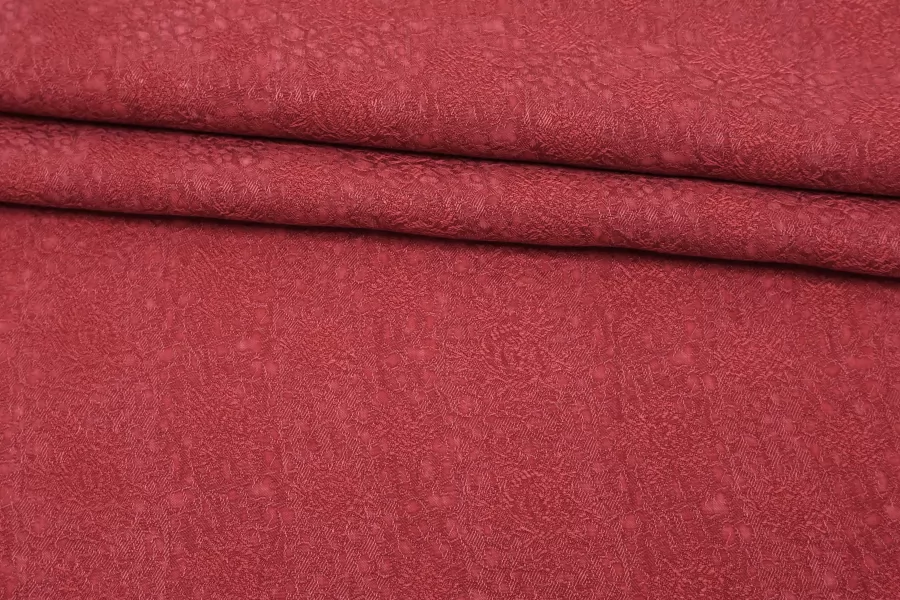 Купра плательно-блузочая жаккардовая MAX MARA Ягодная абстрактно-цветочная MM H24 O70 1102506