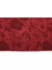Купра плательная жаккардовая MAX MARA Бордовые цветы MM H24 O70  1102516