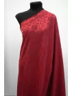 Купра плательная жаккардовая MAX MARA Бордовые цветы MM H24 O70  1102516