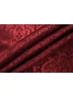 Купра с вискозой плательно-блузочая жаккардовая MAX MARA Бордовая MM H24 O70 1102524