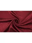 Купра с вискозой плательно-блузочая жаккардовая MAX MARA Бордовая MM H24 O70 1102524