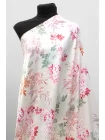 Атласная вискоза плательно-блузочная MAX MARA Цветы на кремовом MM H21/2 i30 1102530