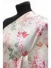 Атласная вискоза плательно-блузочная MAX MARA Цветы на кремовом MM H21/2 i30 1102530