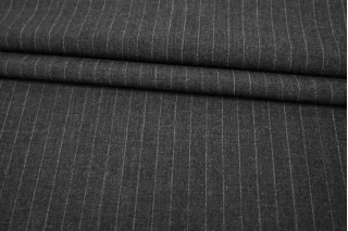 Костюмная поливискоза би-стрейч MAX MARA Серая в полоску MM H64 G50 1102544