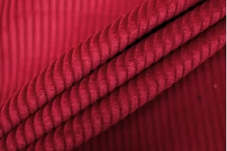 Вельвет хлопковый костюмный MAX MARA Ягодно-красный MM H18 K33 1102592