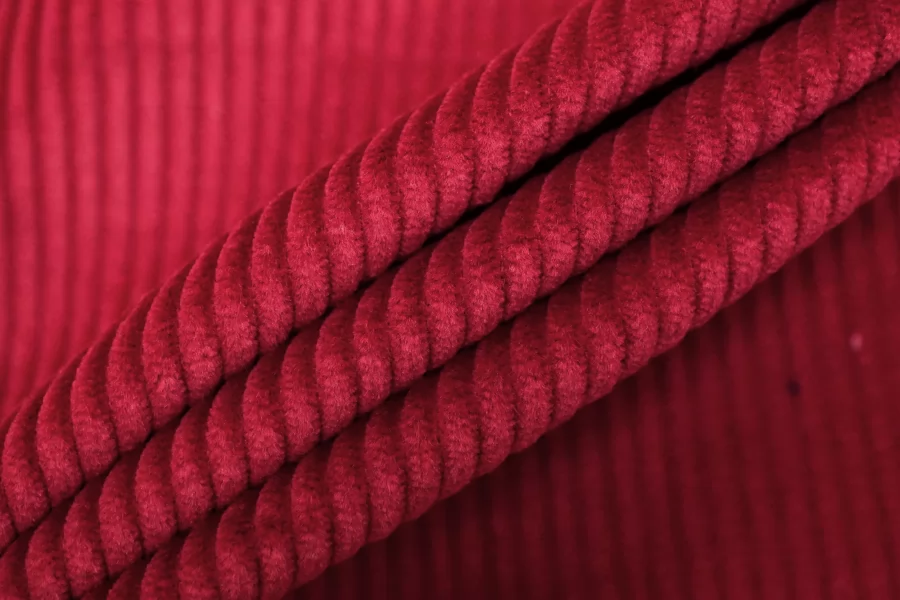 Вельвет хлопковый костюмный MAX MARA Ягодно-красный MM H18 K33 1102592