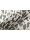 Шифон шёлковый MAX MARA Леопард чёрно-серый MM H28/1 N50 30092520