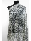 Шифон шёлковый MAX MARA Леопард чёрно-серый MM H28/1 N50 30092520