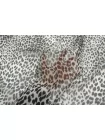 Шифон шёлковый MAX MARA Леопард чёрно-серый MM H28/1 N50 30092520