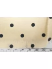 Крепдешин шелковый MAX MARA Чёрный горошек на светло-бежевом MM H31 N50 30092529