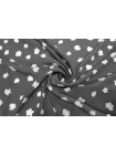 Крепдешин шелковый MAX MARA Серый в цветок MM H31 N50 30092530