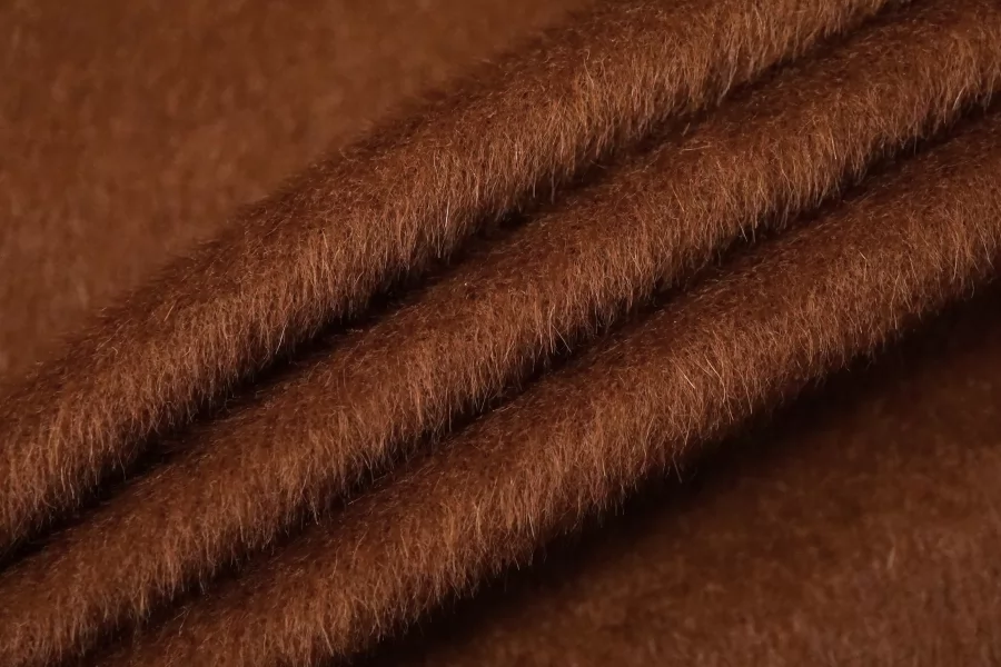 Пальтовая альпака сури Коричневая BL H56 DD20 30102503