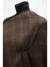 Твид шерстяной с кашемиром CERRUTI Коричневый в клетку BL H60/1 FF40 30102510