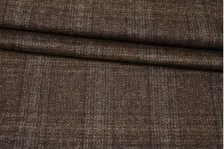 Твид шерстяной с кашемиром CERRUTI Коричневый в клетку BL H60/1 FF40 30102510