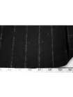 Фланель костюмная шерстяная Чёрная в полоску BL H60/4 jj20 30102515