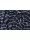Костюмная шерсть Клетка Тёмно-синяя BL H60/2 FF40 30102518