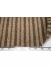 Костюмно-плательная шерсть CERRUTI в полоску бежево-коричневая BL H60/4 jj30 30102524