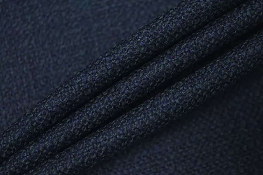 Твид-стрейч костюмный шерстяной GUABELLO Сине-зелёный BL H59/5 jj20 30102526