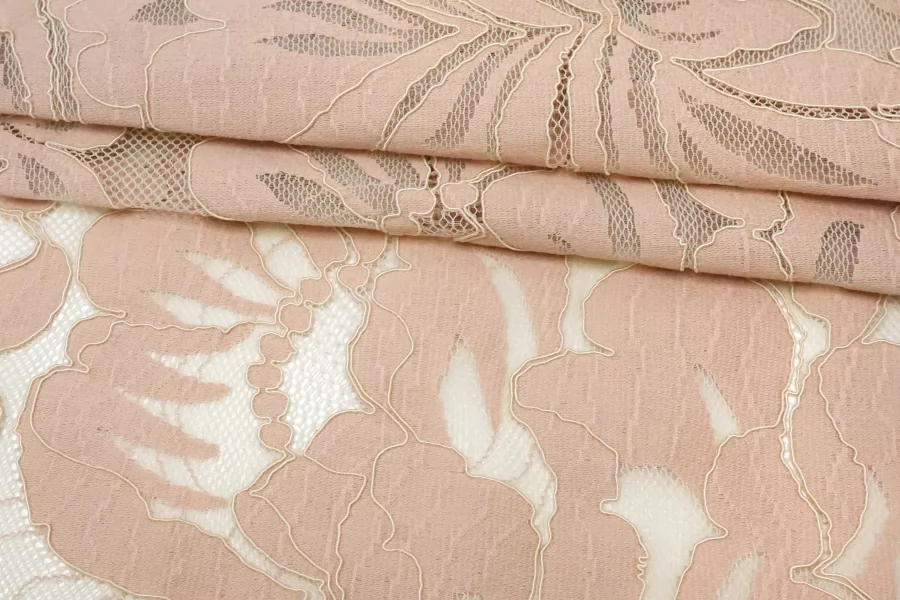 Кружево хлопковое кордовое Пудровое BNC H35 О33 30102546