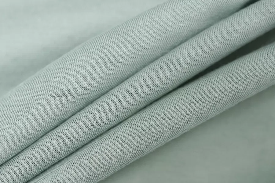 Трикотаж хлопковый с шерстью тонкий Приглушённо-мятный BNC H38/7 Q50 30102548