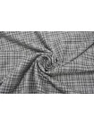 Твид шерстяной с кашемиром костюмный CERRUTI Клетка Серая BL H60/1 FF30 30102512