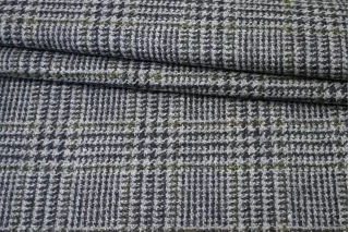 Твид шерстяной с кашемиром костюмный CERRUTI Гленчек BL H60/2 FF30 30102520
