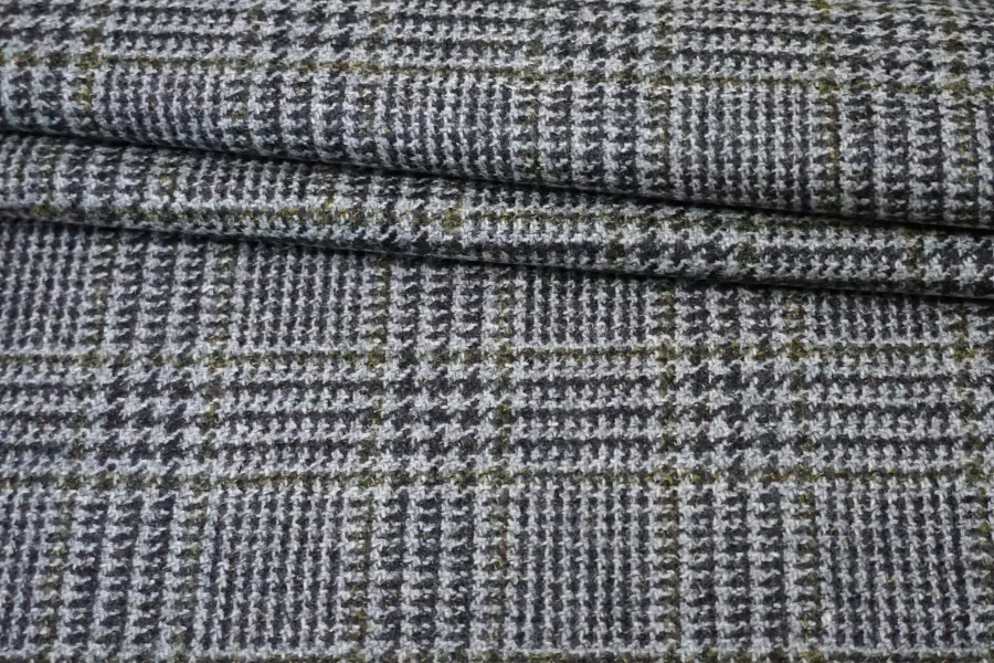 Твид шерстяной с кашемиром костюмный CERRUTI Гленчек BL H60/2 FF30 30102520