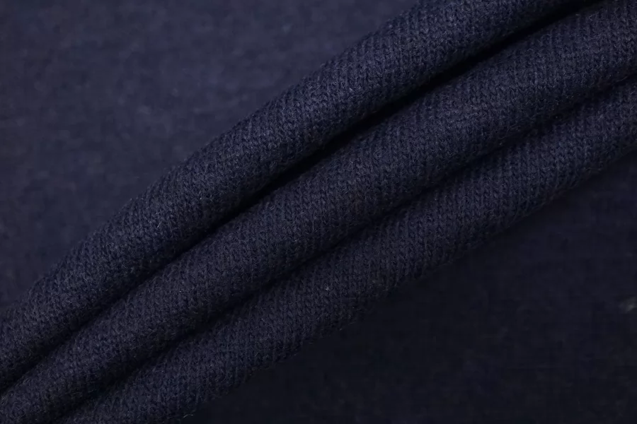 Трикотаж шерстяной вязаный MAX MARA Тёмно-синий MM H49 X70 3102513