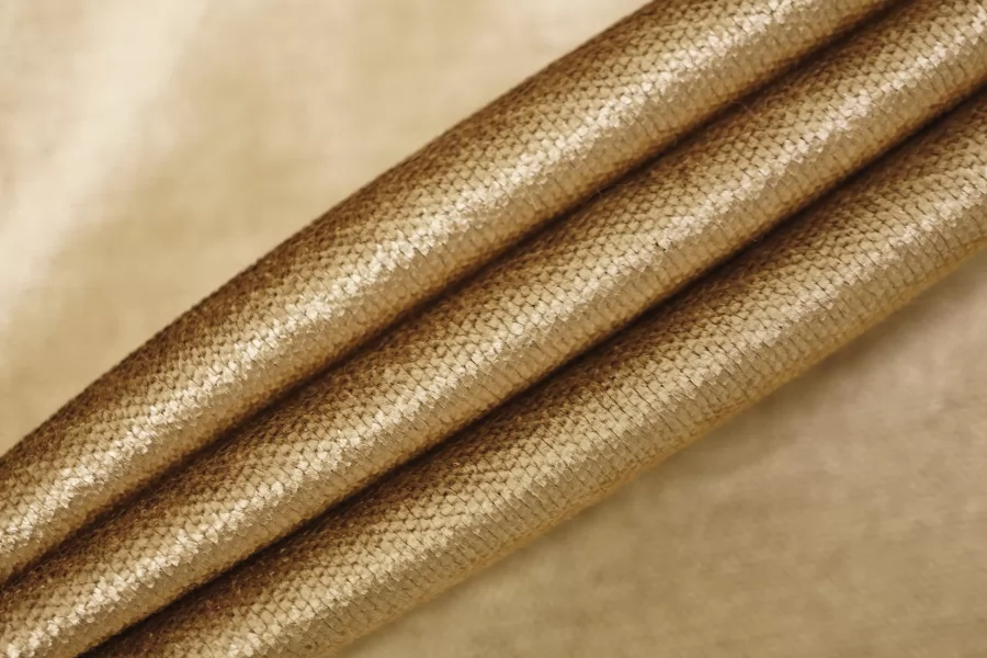 Велюр-стрейч хлопковый Золотисто-бежевый BRS H19/8 K50 12082523