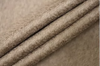 Кашемир пальтовый дабл двустронний Loro Piana Кофейный BRS H55/1 EE20 12082529