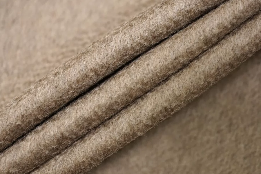 Кашемир пальтовый дабл двустронний Loro Piana Кофейный BRS H55/1 EE20 12082529