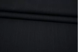 Костюмная поливискоза Черная в полоску BRS H64 F50 12082577