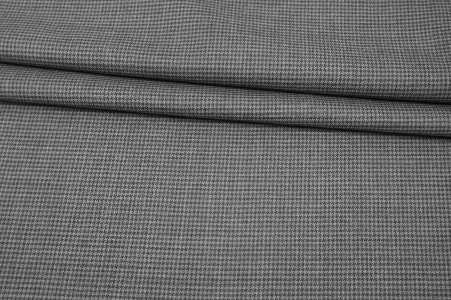 Костюмно-плательная шерсть тонкая Серая гусиная лапка BRS H62 ii60 13082517