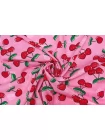 Трикотаж хлопковый Вишня на розовом Chiara Ferragni TRC H41/5 Q10 18072501
