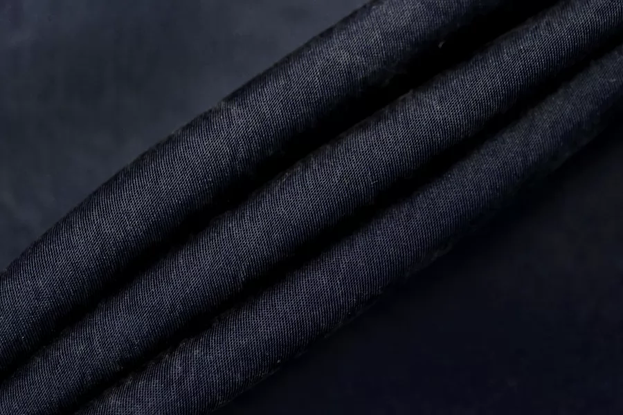 Шелк вареный плательно-костюмный Синий TRC H29/4 N10 18072502