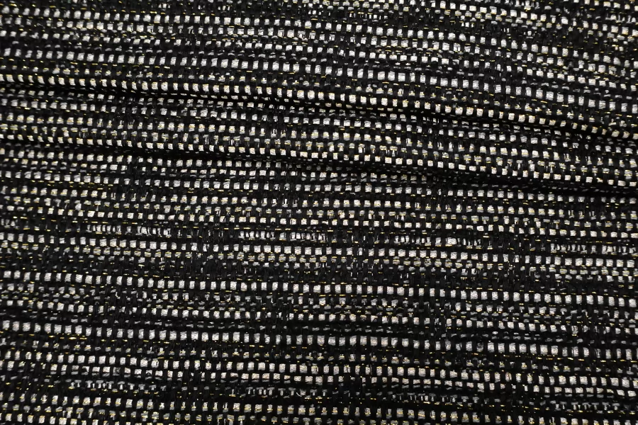 ОТРЕЗ 1,4 М Твид шанель Черно-белый TRC (33) 18072509-1