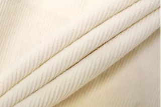 Вельвет хлопковый костюмно-плательный Сливочный TRC H18 K10 18072512