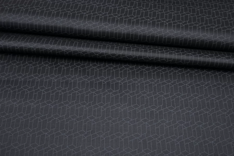 Подкладочная вискоза геометрия Черно-серая SF H50/3 U60 20062546