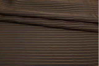 Подкладочная вискоза жаккардовая в полоску Коричневая SF H50/4 U66 20062569