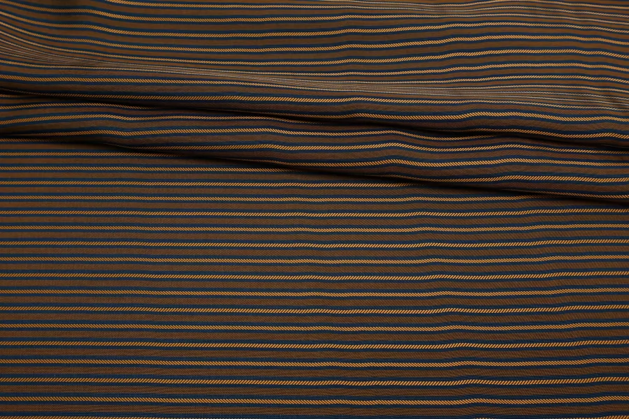 Подкладочная вискоза жаккардовая в полоску Коричневая SF H50/4 U66 20062569