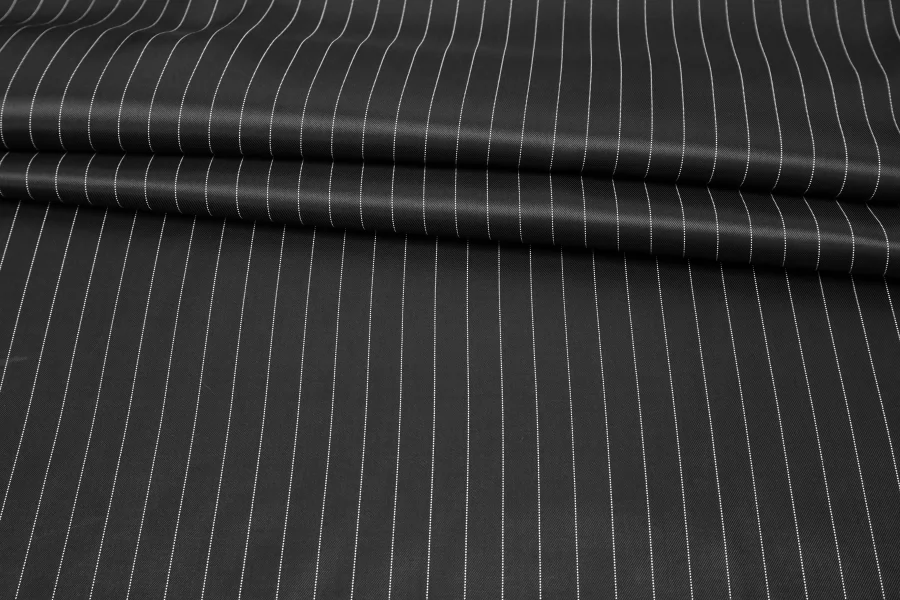 Подкладочная вискоза в полоску Темно-серая SF H50/3 U70 20062580