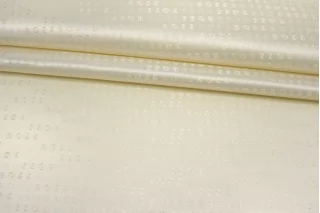 Подкладочная вискоза жаккардовая HUGO BOSS Молочная SF H50/1 U11 20062586