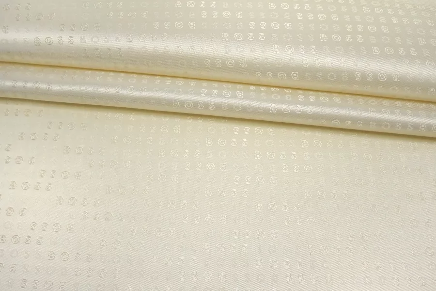 Подкладочная вискоза жаккардовая HUGO BOSS Молочная SF H50/1 U11 20062586