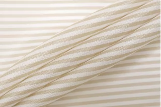 ОТРЕЗ 1 М Подкладочная вискоза в полоску Бело-бежевая SF  (11) 21062511-1