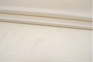 Подкладочная вискоза в полоску Бело-бежевая SF H50/2 U44 21062511