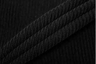 Вельвет хлопковый костюмно-плательный Черный TRC REG H18/3 K00 28072516