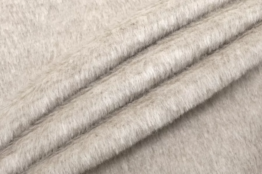 Пальтовая альпака с кашемиром MAX MARA Светлая серо-бежевая MM H56 DD50 30092502