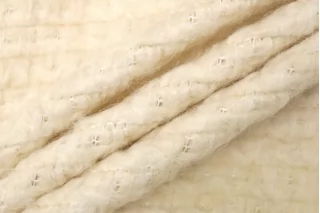 Фактурный шерстяной трикотаж MAX MARA Сливочный MM H49 EE50 30092507