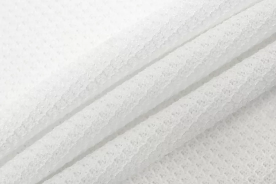 ОТРЕЗ 0,7 М ДЕФЕКТ Трикотаж хлопковый фактурный Белый KZ (ДФ2) 7052535-1