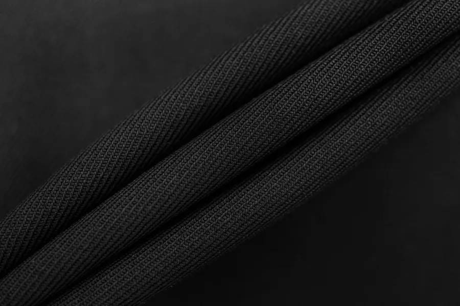 Костюмно-плательная шерсть би-стрейч Чёрная BRS H63/1 AA70 1102583